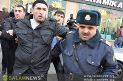 Азербайджанская полиция избила мусульман, протестовавших против запрета хиджаба