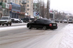В Дагестане из-за снегопада участились ДТП
