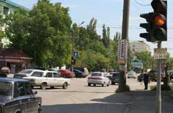 Светофор, водитель (Traffic light, the driver)